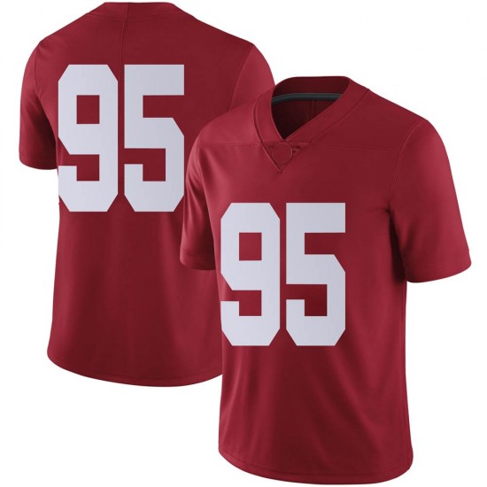 Alabama Crimson Tide Men's Monkell Goodwine #95 No Name Crimson NCAA Nike Authentic Stitched College Football Jersey AG16K18GH